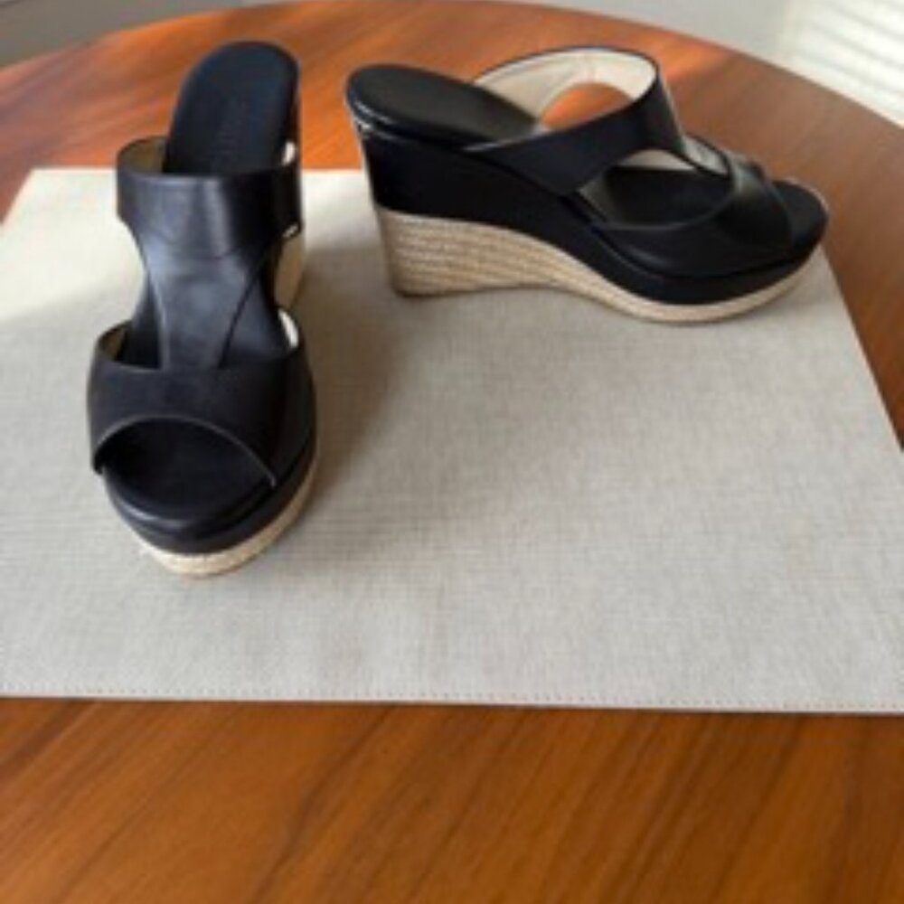Black Jimmy Choo Wedge Heels, size 37